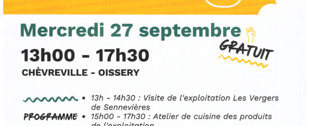 Visite gourmande et Atelier cuisine – 27 septembre