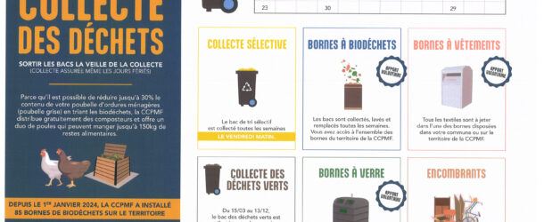 Calendrier – Collecte des déchets 2024