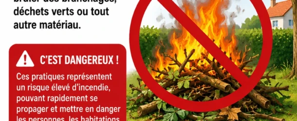 INTERDICTION DES FEUX DANS LES JARDINS