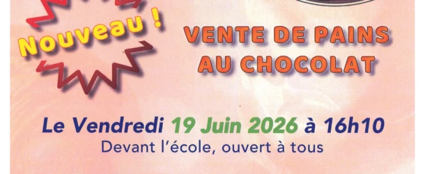 Vente de pains au chocolat